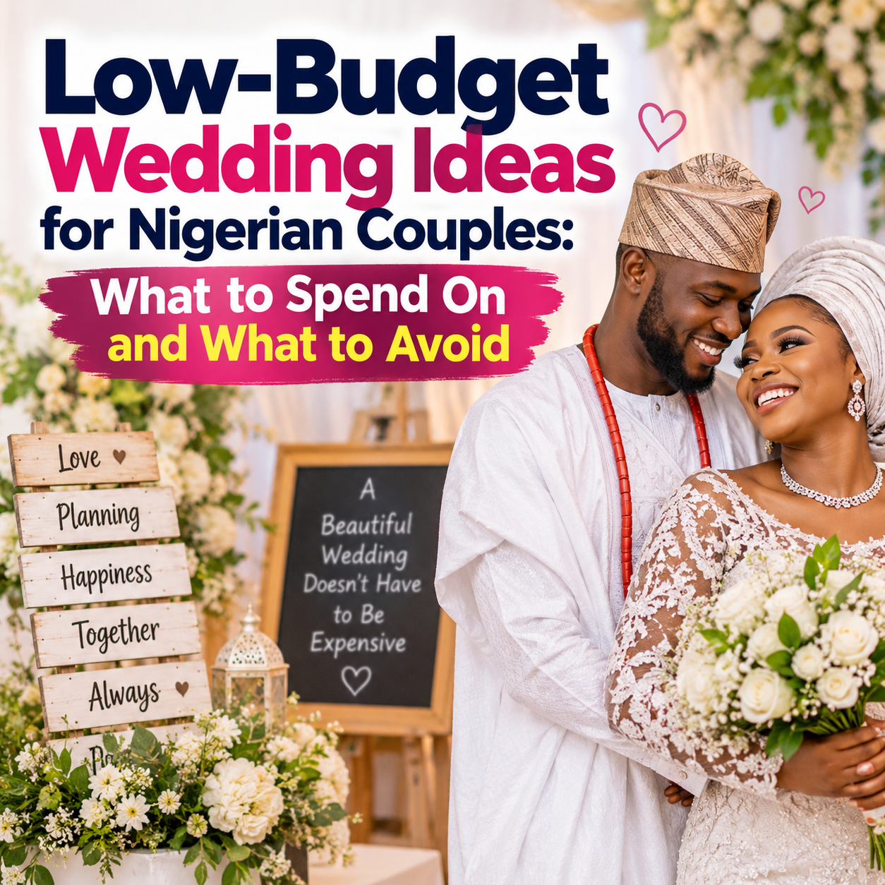 How to Plan a Beautiful Low-Budget Wedding in Nigeria Without Going Into Debt